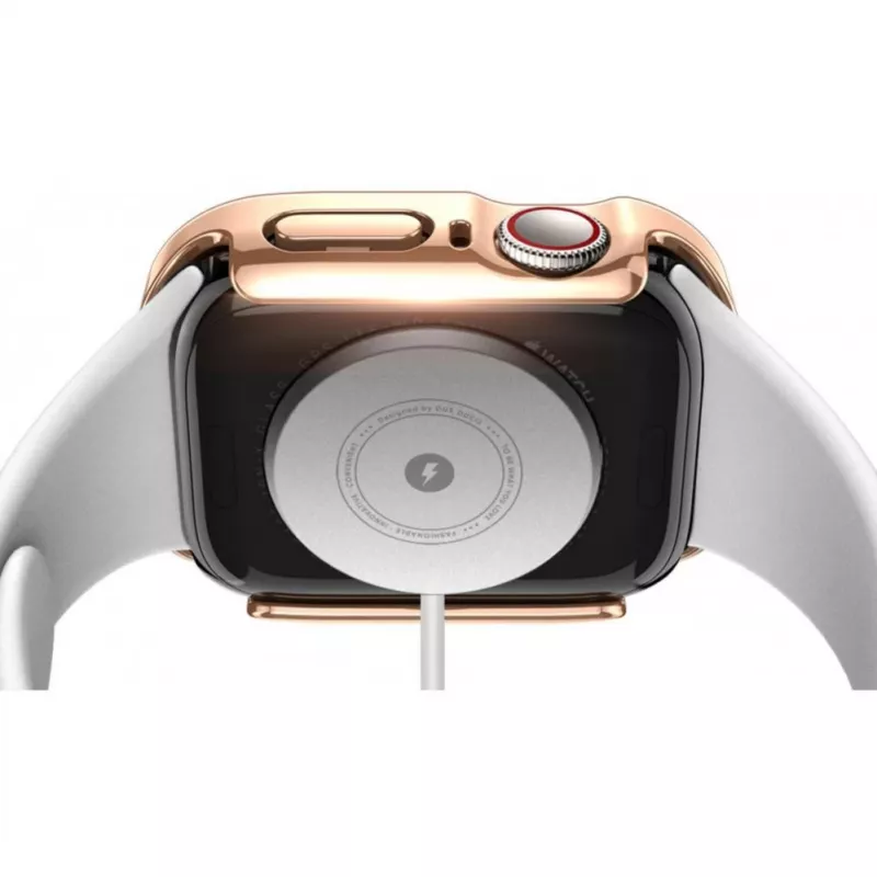 Dux Ducis Hamo Apple Watch Series 7/8/9 Dėklas (PC) 45mm Rožinis Auksas