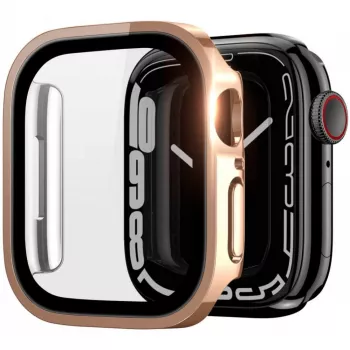 Dux Ducis Hamo Apple Watch Series 7/8/9 Dėklas (PC) 45mm Rožinis Auksas