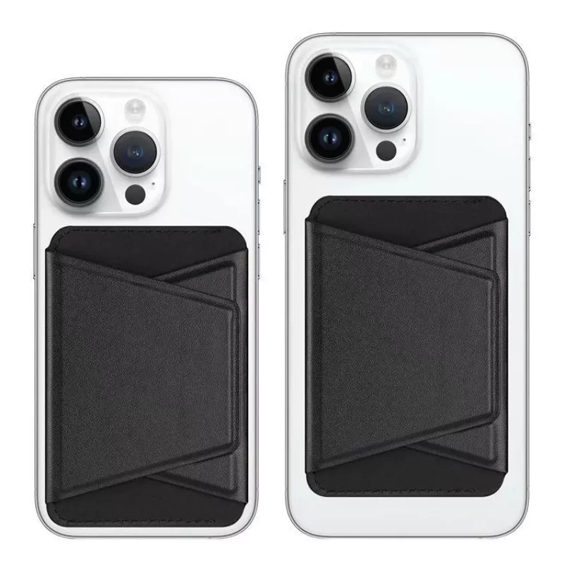 Dux Ducis Magnetinis PU Odinis Dėklas su Pinigine ir Stovu, skirtas Apple iPhone 13 Pro Max – Juodas