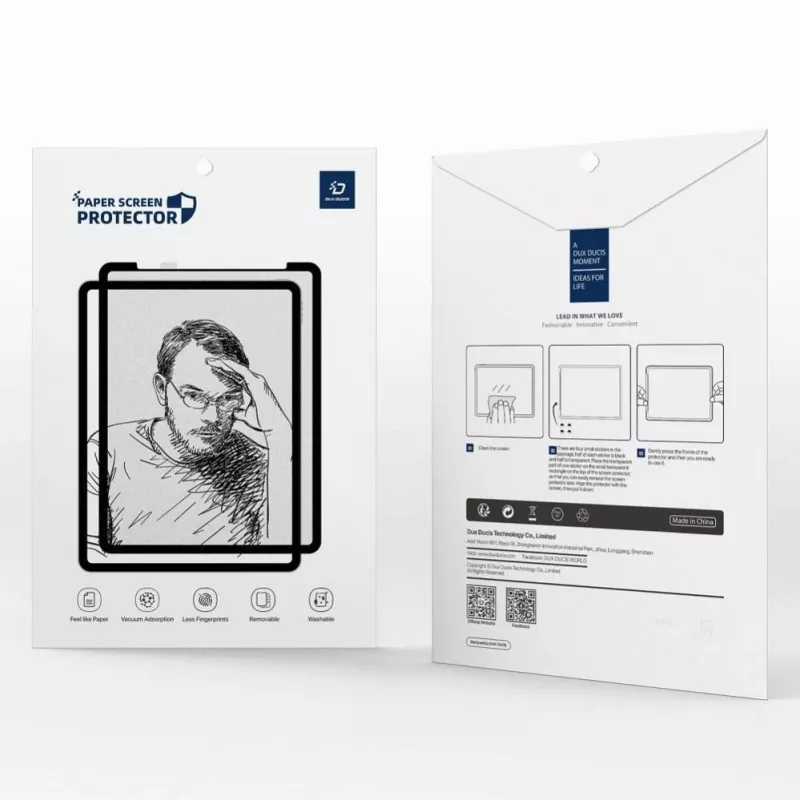 Dux Ducis NAAD Paper Like Screen Protector, skirta Samsung Galaxy Tab S9 (11 colių) - matinė PET plėvelė
