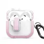 Dux Ducis PECP Series PC+TPU Dangtelis su Kablyliu AirPods 4, Balta Rožinė