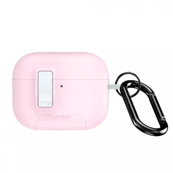 Dux Ducis PECQ Series PC+TPU Cover with Hook for Apple AirPods Pro (2nd Gen) White Pink