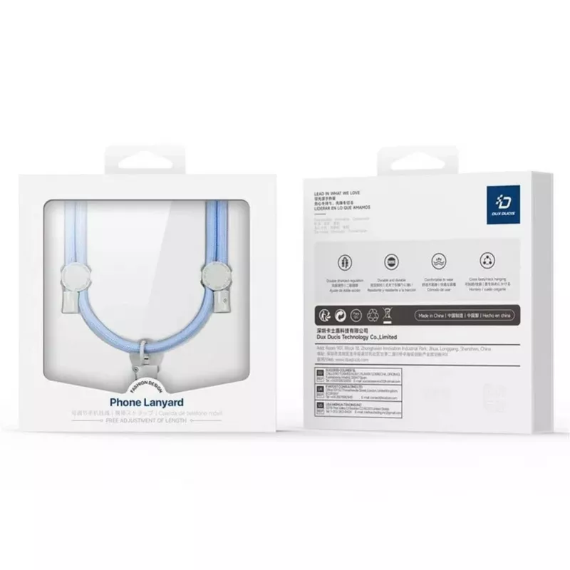 DUX DUCIS Plaz Cross-Body Phone Strap Light Blue