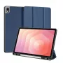 Dux Ducis Samsung Galaxy Tab S11 Domo Series Tri-fold Stand PU Leather Tablet Cover Blue
