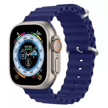 Dux Ducis Silicone Sport Band for Apple Watch 45/44/42mm - Navy Blue