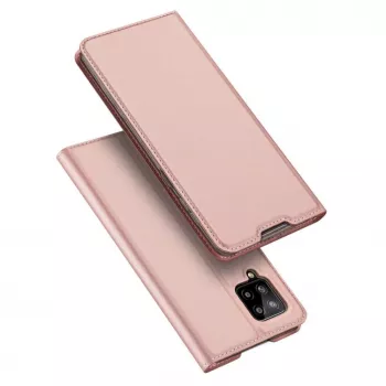 DUX DUCIS Skin Pro Flip Case Samsung Galaxy A54 5G, rožinė, PU oda su kortelių kišene ir stovu