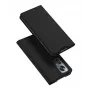 Dux Ducis Skin Pro Holster Cover Flip Case, skirta Xiaomi 12X / 12, Juoda, PU oda, Kortelės lizdas, Pėdelė