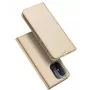 Dux Ducis Skin Pro Series Flip Card Wallet Stand Case, skirta Xiaomi Redmi 12C / Poco C55, Gold