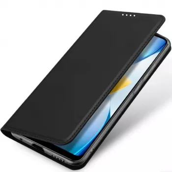 DUX DUCIS Skin Pro Series Flip Wallet dėklas, skirtas Xiaomi Poco C40 – juodas
