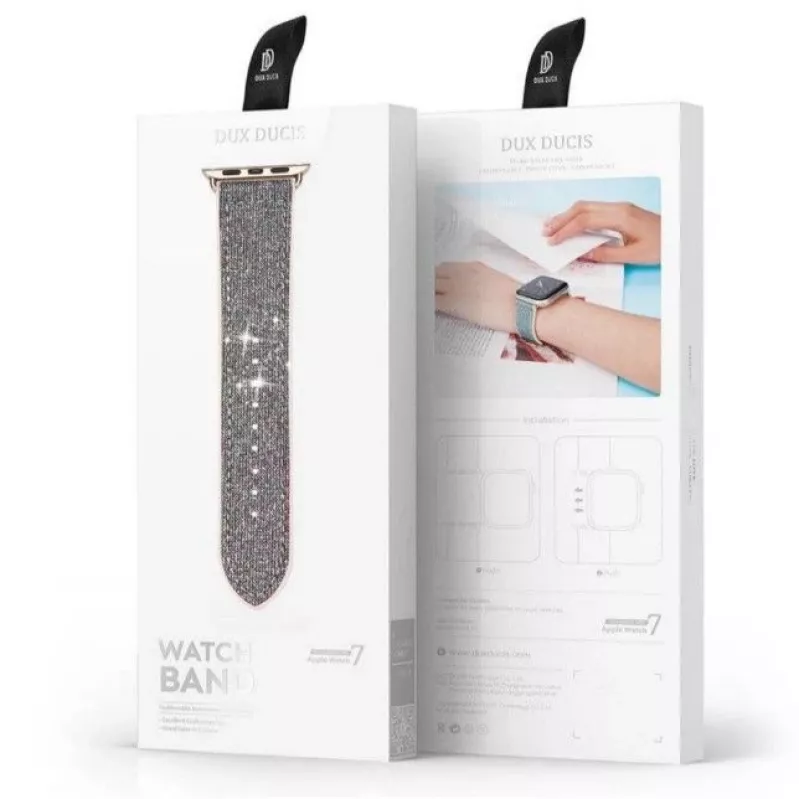Dux Ducis nerūdijančio plieno grandinėlė Apple Watch 38/40/41mm – sidabrinė