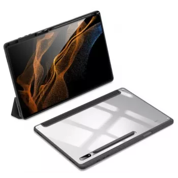 Dux Ducis Toby Armored Flip Smart Case Samsung Galaxy Tab S8 Ultra su rašiklio laikikliu juoda