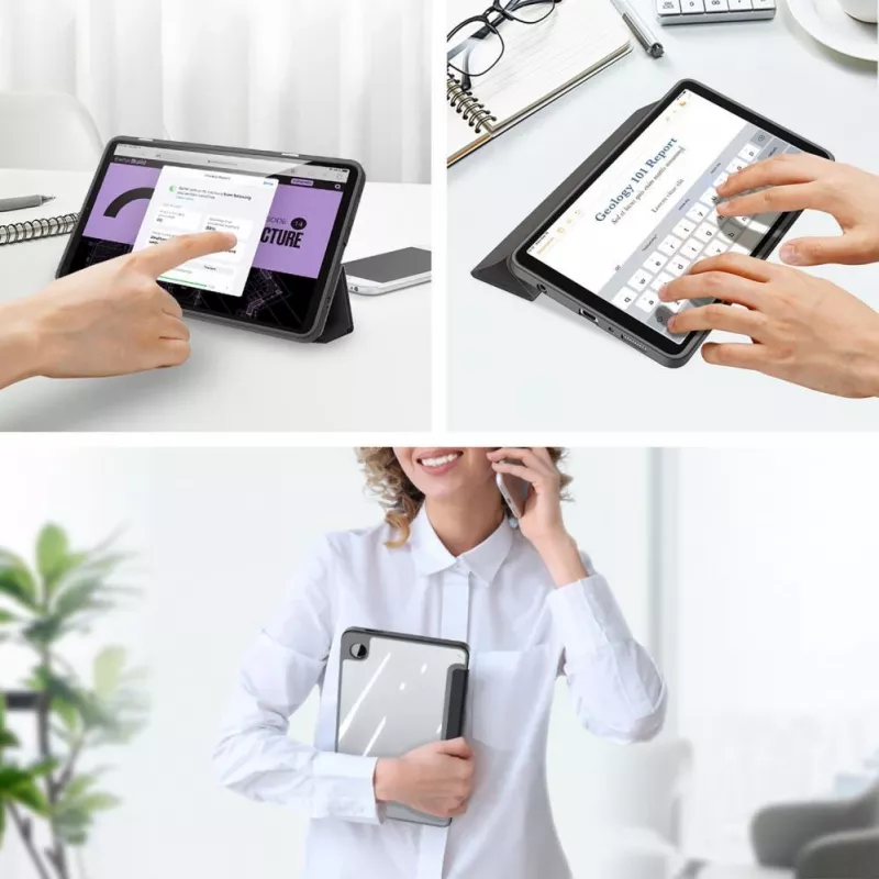 Dux Ducis Toby Folio Case with Flip Stand for Samsung Galaxy Tab A9 8,7 inch - Black