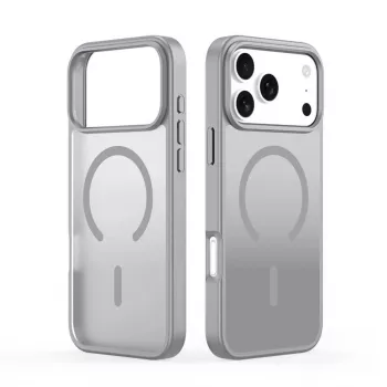 Dux Ducis YIND PC+TPU Dėklas su MagSafe, skirtas Apple iPhone 17 Pro, pilka