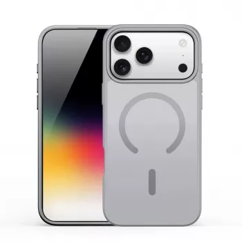 Dux Ducis YIND PC+TPU Dėklas su MagSafe, skirtas Apple iPhone 17 Pro, pilka