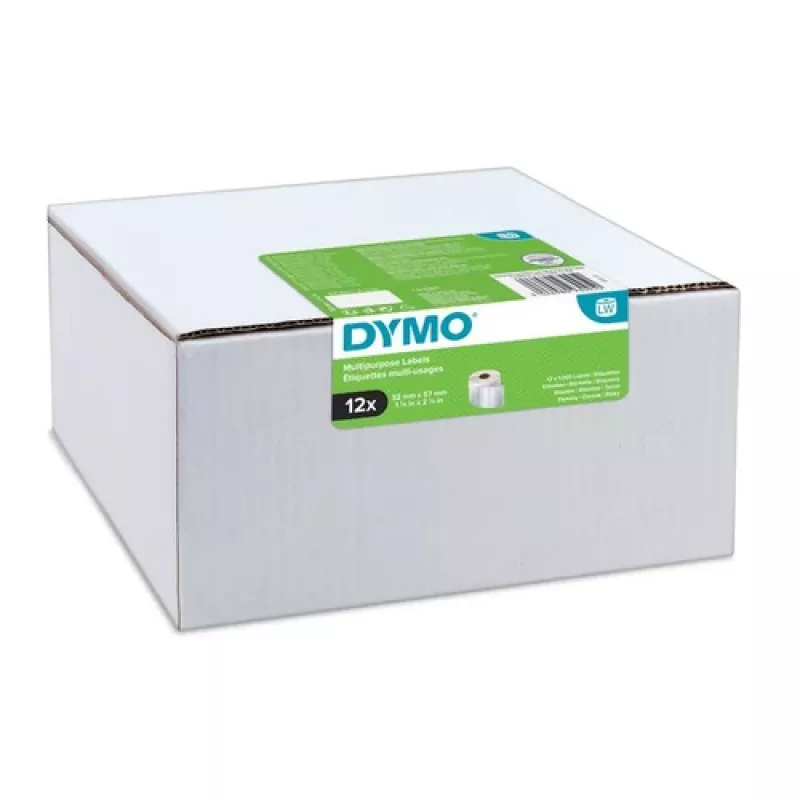 DYMO Authentic LabelWriter didelių adresų etiketės 36 mm x 89 mm permatomos, 2 ritinėliai po 130 (260 etikečių)