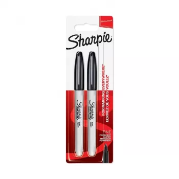 DYMO Sharpie Fine Point Permanent Marker juoda (2 vnt.)