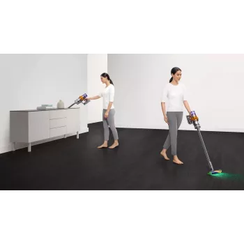 Dyson V15s Detect Submarine 2-in-1 siurblys, sausas ir šlapias, be maišelio, 0.77 l, nikelio/geltonos spalvos