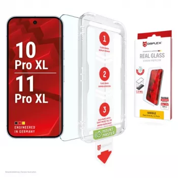E.V.I. DISPLEX Real Glass ekrano apsauginis stiklas, skirtas Google Pixel 11 Pro XL