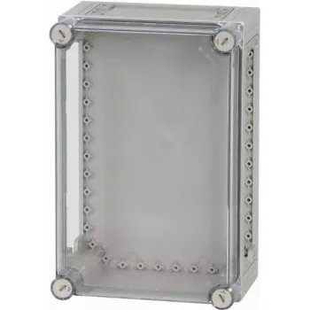 Eaton CI43-150 sieninis korpusas, polikarbonatas, pilkas su permatomomis durelėmis, IP65, 150x150x130mm 022273