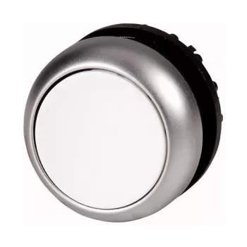 Eaton M22-DL-W mygtuko pavara, balta, metalinis žiedas, 22,5 mm