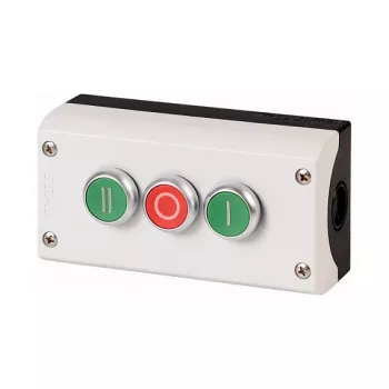 Eaton M22-I3-M1 apšviestas mygtukas, 3NO+3NC, žalias, 22,5 mm, IP69K