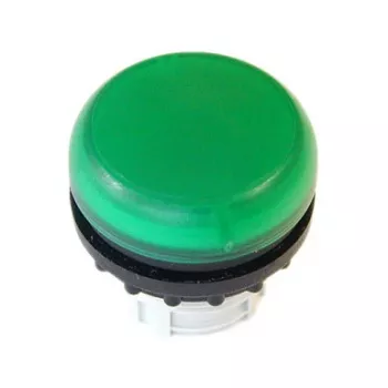 Eaton M22-L-G Plokščias žalias indikatoriaus šviesos priekinis elementas, 22,5 mm, IP66/IP67/IP69K