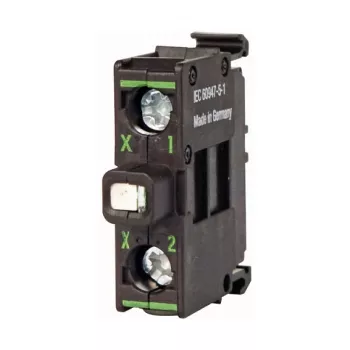 Eaton M22-LEDC230-G Žaliasis LED indikatorius, 230 V kintamoji srovė, varžtiniai gnybtai, juodas, IP66