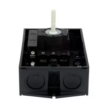 Eaton P1-25/I2/SVB-SW/HI11 3 polių pagrindinis jungiklis 25A paviršinis montavimas juodas/baltas