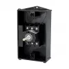 Eaton P1-25/I2/SVB-SW/HI11 3 polių pagrindinis jungiklis 25A paviršinis montavimas juodas/baltas