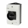 Eaton P1-25/I2/SVB-SW/HI11 3 polių pagrindinis jungiklis 25A paviršinis montavimas juodas/baltas