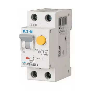 Eaton PXK-C16/1N/003-A RCBO, 16 A, 30 mA, A tipo, C kreivė, 1P+N