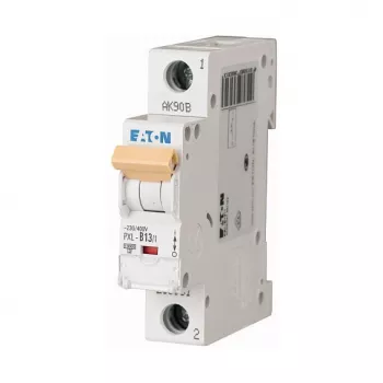 EATON PXL-B13/1 miniatiūrinis grandinės pertraukiklis MCB 13A 1P B charakteristika 10kA 230/400V