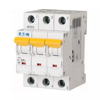 EATON PXL-B25/3 3 polių 25A B tipo mini grandinės pertraukiklis 10kA