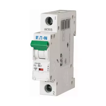 Eaton PXL-B6/1 miniatiūrinis grandinės pertraukiklis, 6A, 1 polius, B kreivė (236027)