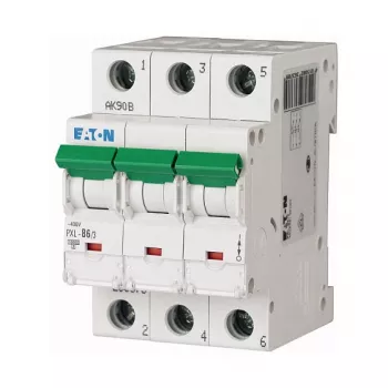 Eaton PXL-B6/3 Miniatiūrinis automatinis jungiklis 6A 3 polių B charakteristika 10kA