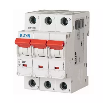 EATON PXL-C10/3 Automatinis jungiklis, 10A, 3 polių, C kreivė, 400V, 10kA (236422)