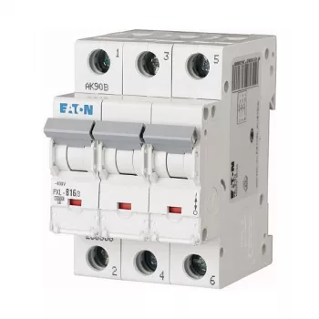 Eaton PXL-C16/3 Miniatiūrinis automatinis jungiklis C charakteristika 3 polių 16A 10kA 236426