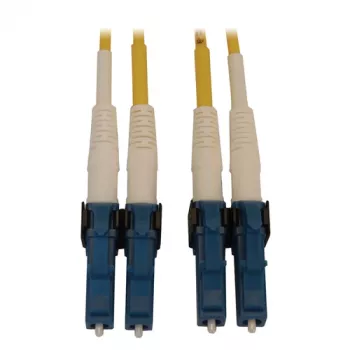 Eaton Tripp Lite Series N370X-01M 400G Duplex Singlemode 9/125 OS2 perjungiamos poliarizacijos šviesolaidinis kabelis (LC/UPC M/M, 1m, LSZH, geltonas)