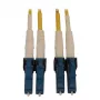Eaton Tripp Lite Series N370X-01M 400G Duplex Singlemode 9/125 OS2 perjungiamos poliarizacijos šviesolaidinis kabelis (LC/UPC M/M, 1m, LSZH, geltonas)