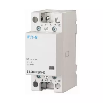 EATON Z-SCH230/25-40 įžanginis kontaktoris, 230V AC ritė, 4 polių (4 NO), 25A, 2 TE, DIN bėgelis, MPN 248847
