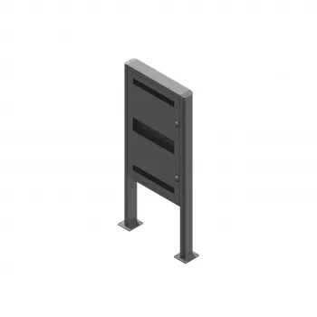 EDBAK EB-POK100 lauko portretinis kioskas, skirtas Samsung 55 colių LH55OHF ekranui, IP56, juodas