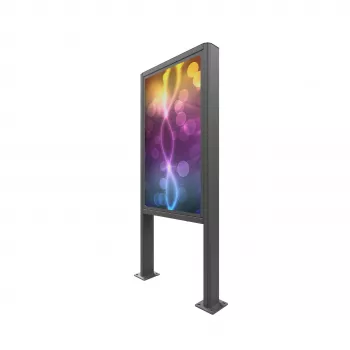 EDBAK EB-POK100 lauko portretinis kioskas, skirtas Samsung 55 colių LH55OHF ekranui, IP56, juodas
