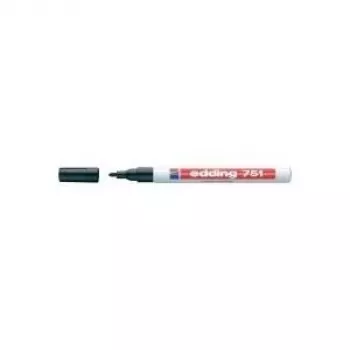 Edding e-751 blizgus dažų markeris juodas 1-2 mm 04BLK751-1001