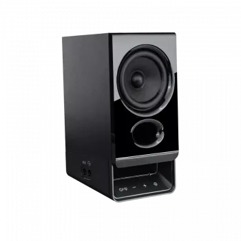 Edifier R20BT Kompaktiški Bluetooth 2.0 garsiakalbiai su aplinkos apšvietimu, juodi