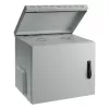 EFB 19 colių sieninis spintos korpusas IP55 12U su stiklo durimis, gylis 600 mm, RAL7035