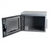 EFB 19 colių sieninis spintos korpusas IP55 12U su stiklo durimis, gylis 600 mm, RAL7035