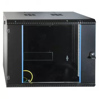 EFB 19 inch sieninis spintos korpusas 9U, fiksuotas, vienos sekcijos, RAL 9005, gylis 600 mm