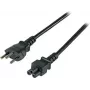 EFB EK495.1,8 maitinimo laidas nuo Swiss Type 12 iki IEC C5, 1,8 m, juodas, 3 x 0,75 mm²