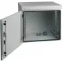 EFB Elektronik 19 colių sieninis korpusas IP55, 16U, plieninės durelės, gylis 600 mm, RAL 7035