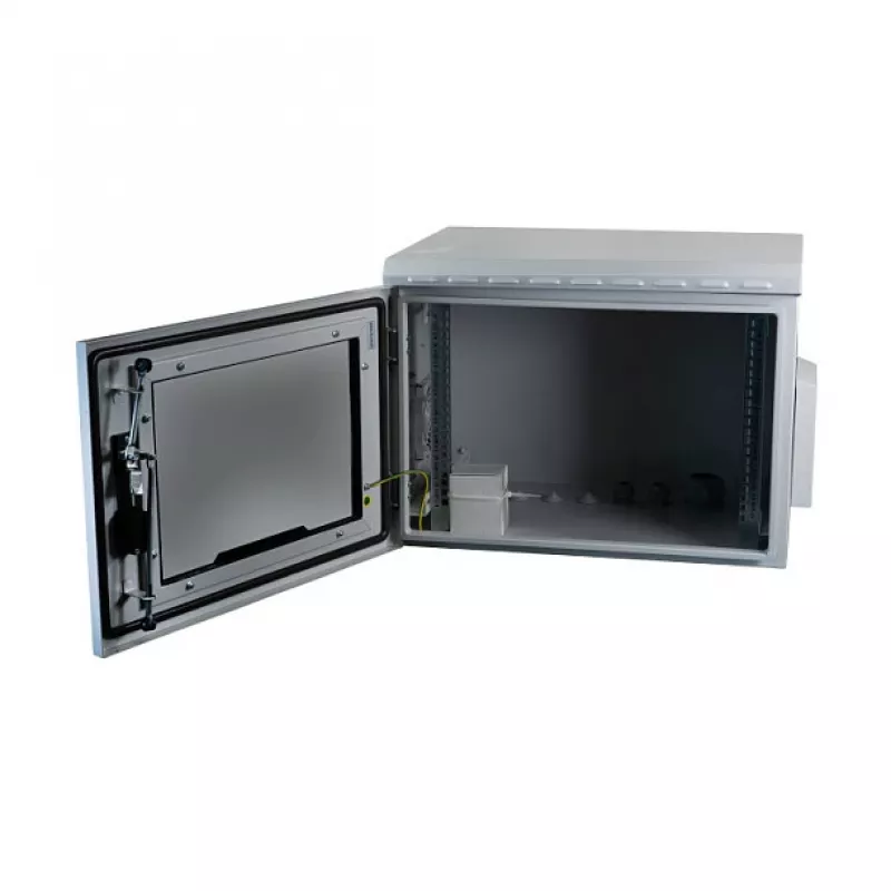EFB-Elektronik 19 inch sieninis tinklo spintos korpusas IP55, 20U, stiklinės durys, 600 mm gylis, RAL 7035 (691720IP55.2G)
